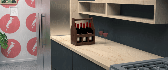 Soporte de vinos portátil de madera para el hogar y el bar