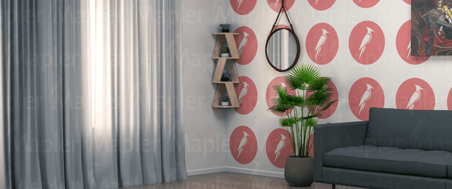 Repisa trifacetada de madera para el hogar y el estudio.